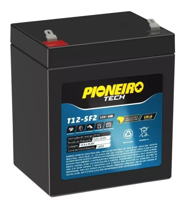 Bateria Pioneiro T12-5F2 12V-5Ah/20h