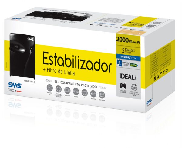 Estabilizador SMS PROGRESSIVE III 2000va 220/110v - Image 3