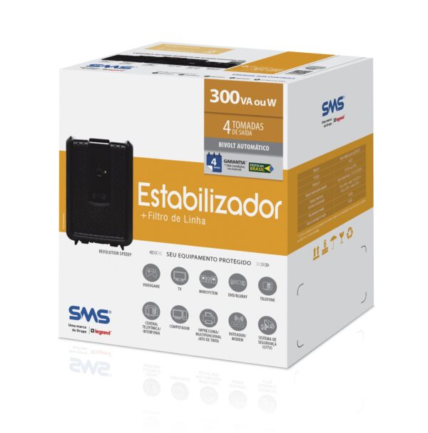 Estabilizador SMS REVOLUTION SPEEDY 300va 220/115 - Image 3